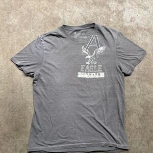 Vintage Y2K American Eagle Outfitters grey tee   Mens Size Medium